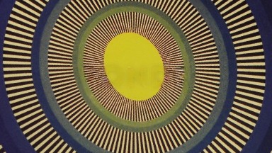 Background Screen With Spiral Rotating With Oval And Round Shapes Different