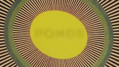 Spinning Shape With Oval Yellow Center And Concentric Circles Divided By Radial