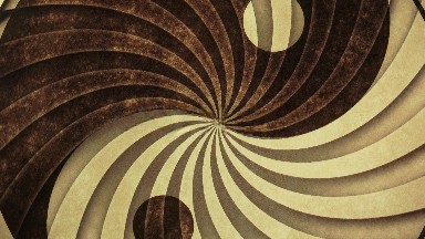 Five Second Video Clip Of Spinning Yin Yang Fan Clockwise