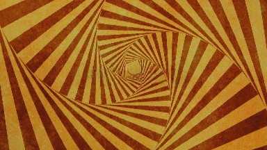 Optical Illusion With Brown And Yellow Lines Moving Clockwise