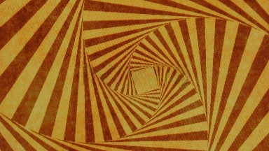 Spiraling Striped Wheel Spinning Clockwise