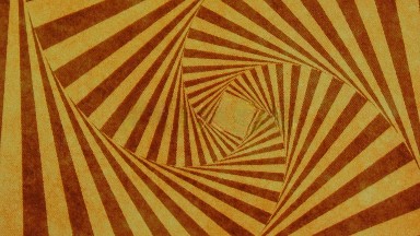 Red And Cream Colored Striped Sections Twirl On Screen Drawing Eye Towards