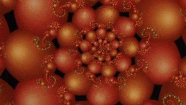 Spiraling Creation On A Photograph With Fibonacci Intricacy On Circles