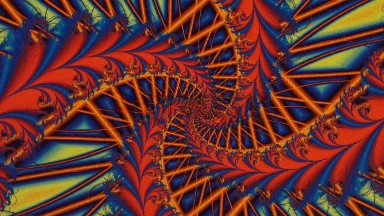 Static Fractal That Grows From The Origin And Rotates Clockwise