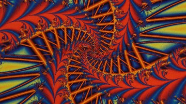 A Magical Design With Different Colors Making A Circular Motion