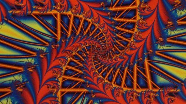 Swirling Design Turning Around In A Clockwise Direction