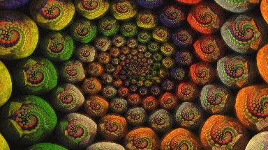 A Trippe An Optical Illusion Of Several Different Shapes And Different Colors