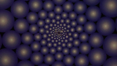 Spiral Background Canvas With Blue Colored Balls And White Core