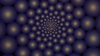 Psychedelic Geometric Shapes Rolling Up Like Kaleidoscope