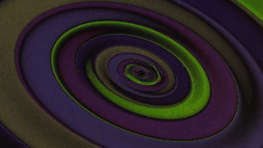 Alternating Spiral Of Different Shades Of Green And Purple Colors