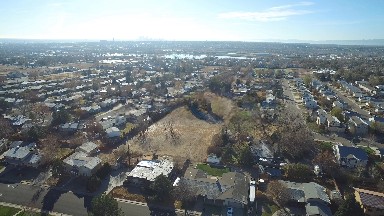 WESTMINSTER COLORADO-2016: Aerial Video Of Houses And Fields On A Clear Blue Sky