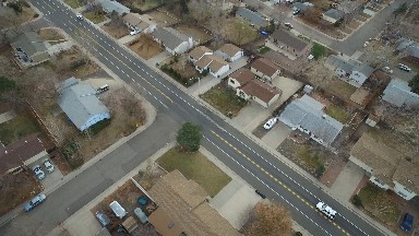 WESTMINSTER COLORADO-2016: Camera Overlooking A Large Empty Neighborhood
