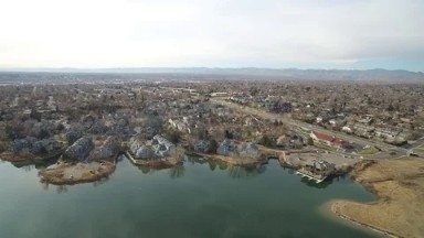 Westminster Colorado (2016): Drone Footage Of A Lake Woods And A Suburban
