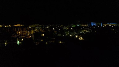 LOS CABOS MEXICO-2019: A Night Vision of Lights from Buildings and Homes