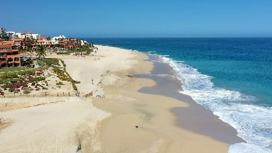 LOS CABOS MEXICO-2019: Time Lapse Video Of Beach Nearby Resorts And Buildings