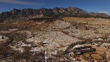 JEFFERSON COUNTY COLORADO-2015: Flyover Of A Large Building And One Old