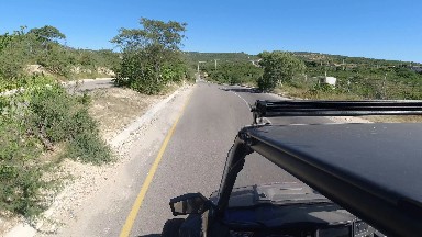 LOS CABOS MEXICO-2019: Video Of Someone Driving Down The Road In A Jeep On A
