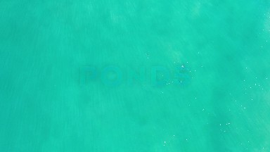 LOS CABOS MEXICO-2020: Deep Sea Green Colored Water With Light Waves