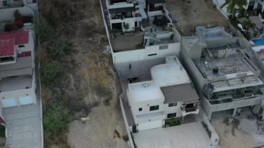 LOS CABOS MEXICO-2020: Top View Of Completed Buildings And Construction Site