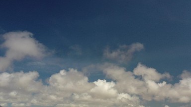 LOS CABOS MEXICO-2020: Sunny Day With Beautiful Clear Blue Sky And A Few White Clouds
