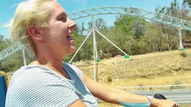 Oct. 29, 2020- GUADALAJARA MEXICO: Amusement Park Coaster Rider