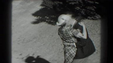 1939: San Francisco California. A Black And White Photo Of A Man And A Woman.