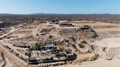 LA FORTUNA EAST CAPE BCS MEXICO-2023: An Aerial View Of A Construction Site In