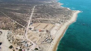 LA FORTUNA EAST CAPE BCS MEXICO-2023: An Aerial View Of A Beach And The Ocean