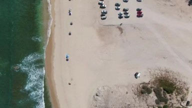 LA FORTUNA EAST CAPE BCS MEXICO-2023: An Aerial View Of A Beach And A Body Of Water
