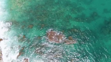 BUZZARDS BEACH EAST CAPE BCS MEXICO-2023: Aerial View Of A Body Of Water