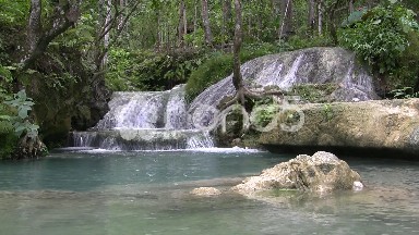Wide Pool Waterfall