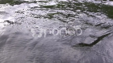 Dark Lake Waters Waving Closeup