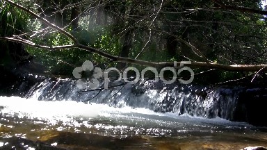 (Seamless Loop) Wide Waterfall Closeup