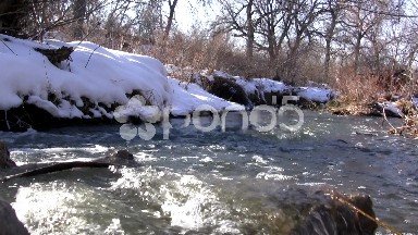Snowmelt Stream Flowing