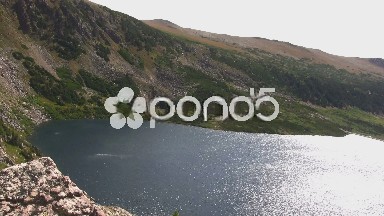 (Seamless Loop) Overlooking Alpine Lake