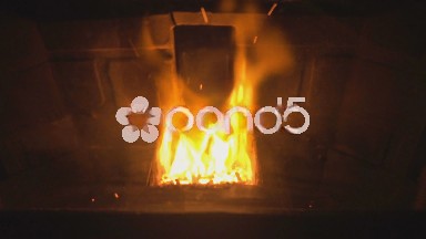 (Seamless Loop) Glowing Fireplace