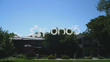 (Timelapse) View of a House in Stormy Weather
