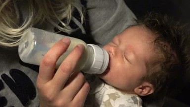 Baby Feeding in Bottle
