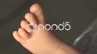 Closeup of One Baby's Foot