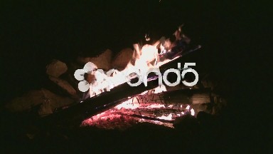 (timelapse) Campfire Burning Fast