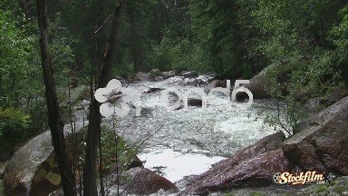 (timelapse) Downstream Forest Mountain Creek