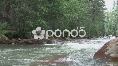(timelapse) Fast Flowing Boulder Creek