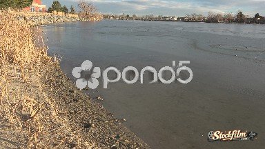 Golden, Colorado: Thin Ice on Residential Lake