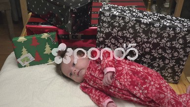 Baby With Christmas Gifts