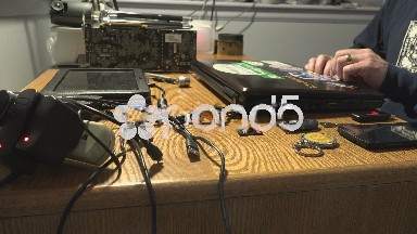 Hacker Opening A Laptop