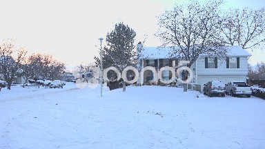 Suburban In Winter Days