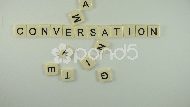 Conversation Marketing - Spelled Out With Letter Tiles