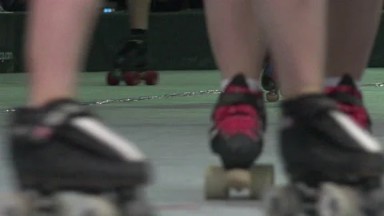 Denver Colorado-2015: Roller Skaters - Skates Closeup