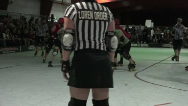 DENVER, COLORADO-2015: Roller Derby Referee