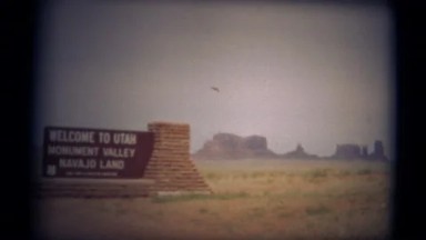 (1950's 8mm Vintage) Welcome to Utah Sign - 6 Travel Clips